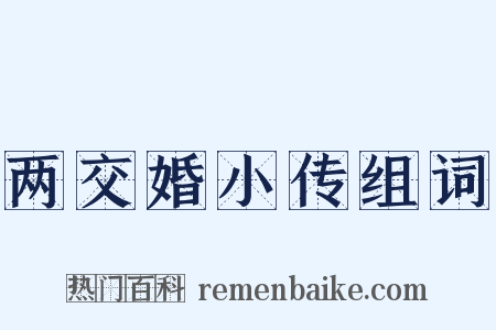 两交婚小传组词是什么意思的图片